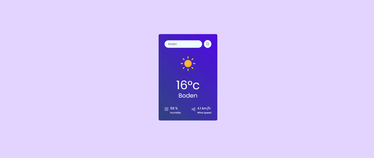 Weather app