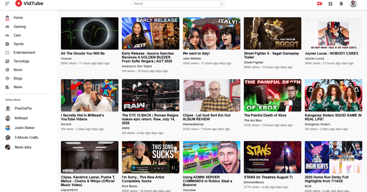 Youtube clone